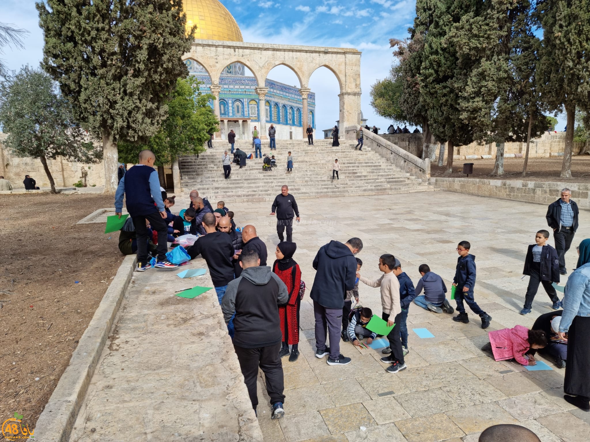 يافا: مركز محمد أبو نجم لتحفيظ القرآن الكريم يُنظم رحلة لطلابه إلى الأقصى